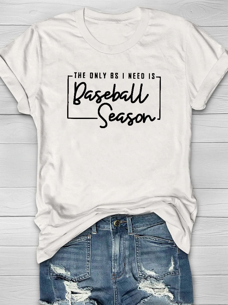 Baseball-Saison-T-Shirt 