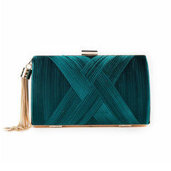 Gewebte Clutch mit Quaste Bag2286