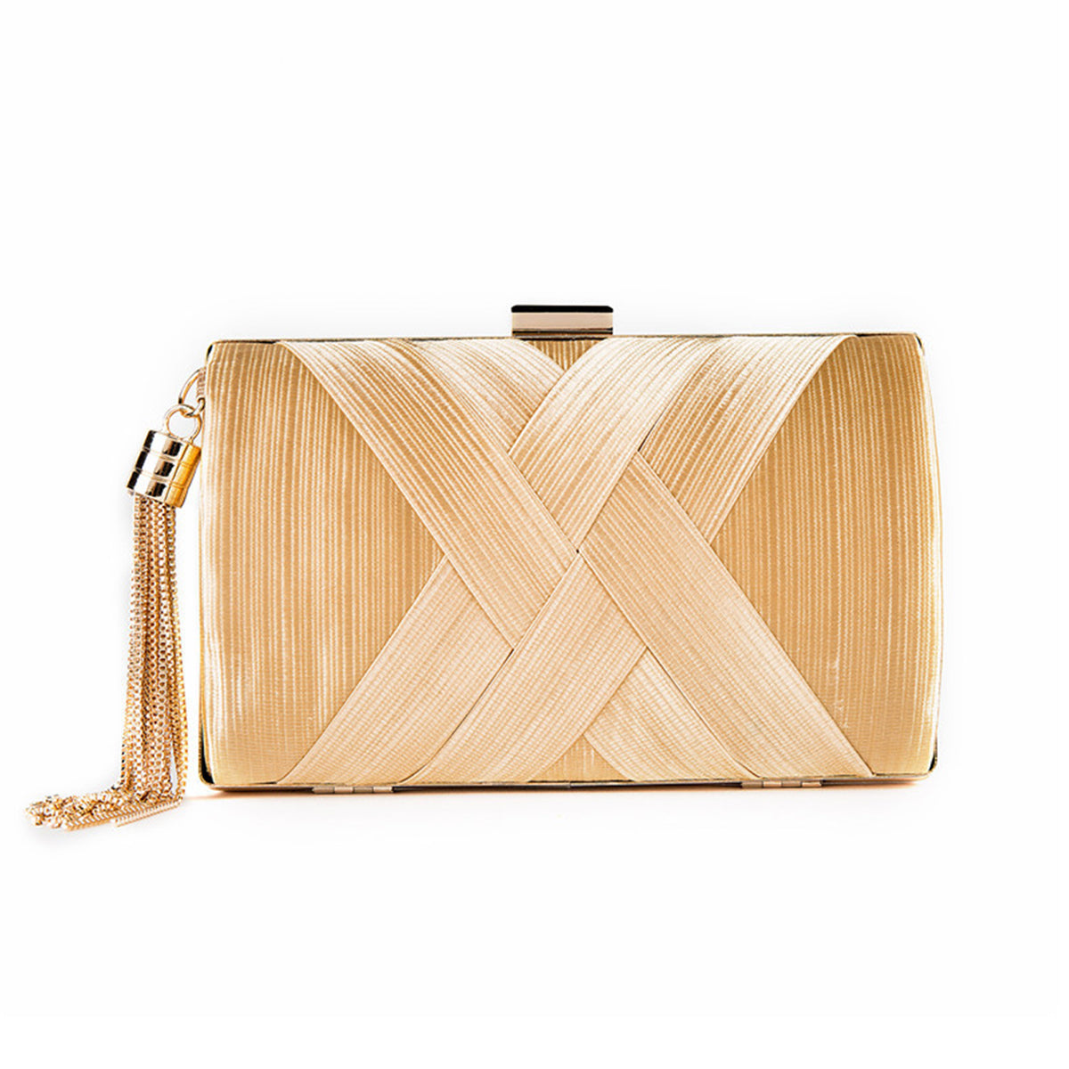 Gewebte Clutch mit Quaste Bag2286