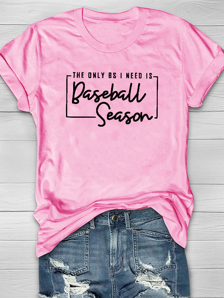 Camiseta de la temporada de béisbol