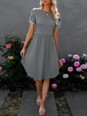 Round Neck Casual Dress