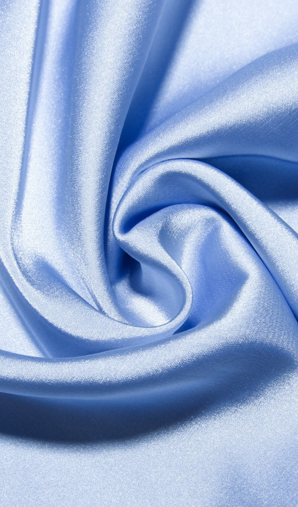 Sky Satin-Korsett-Midikleid