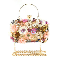Lady Flower Beaded Banquet Party Clutch Bag Bag2107