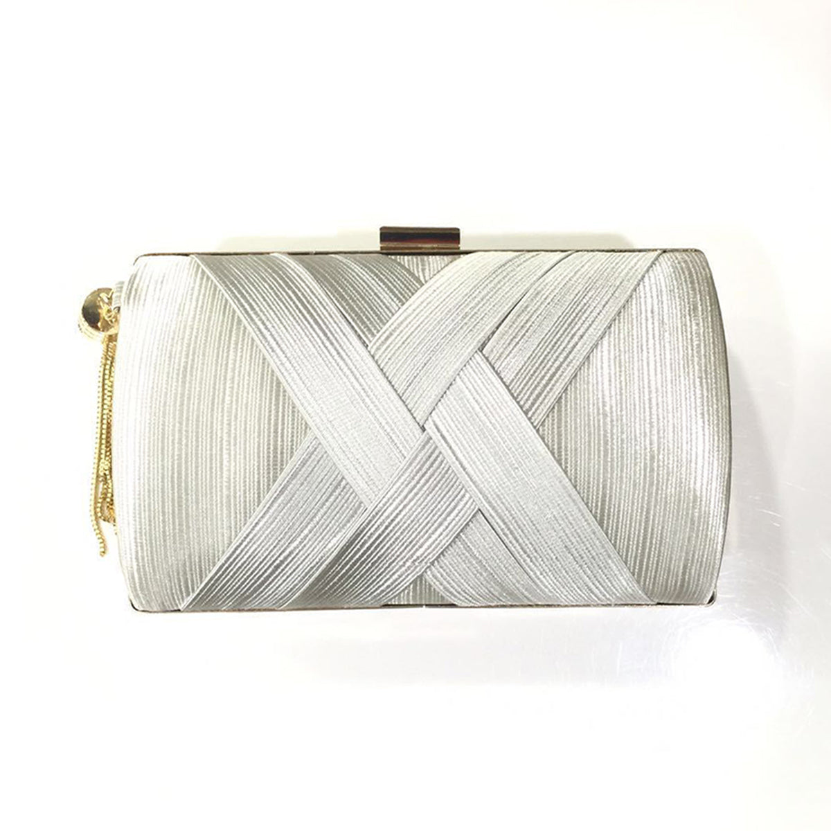 Gewebte Clutch mit Quaste Bag2286