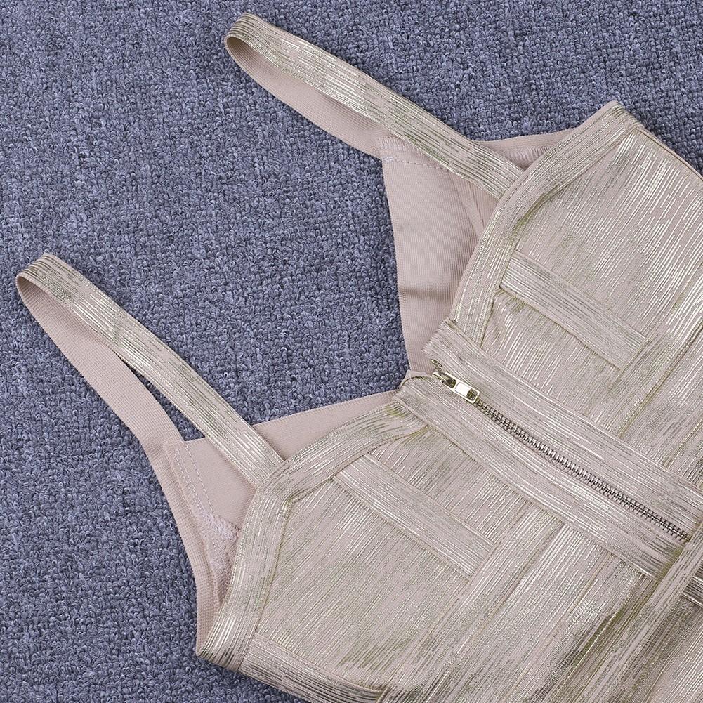 Ärmelloses Mini-Bandage-Kleid mit Riemchen und Schnürung FDZ003