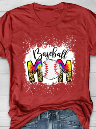 Baseball Mom Tie Dye T-Shirt – MagChic