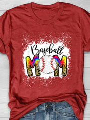 Baseball Mom Tie Dye T-Shirt 