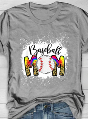 Baseball Mom Tie Dye T-Shirt 