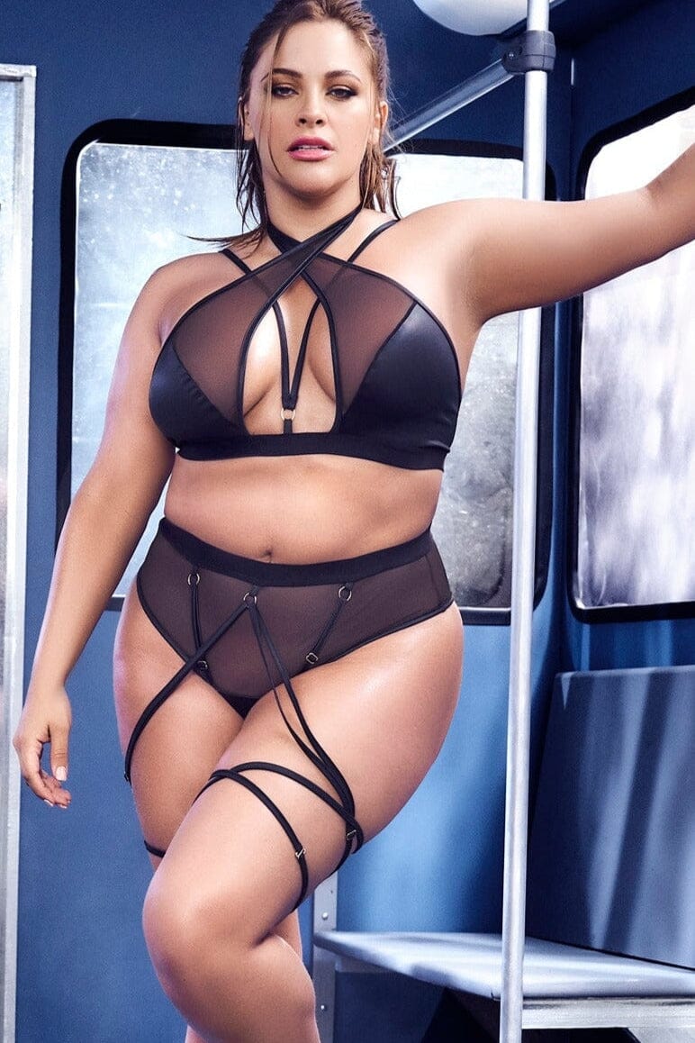 Adjustable Halter Strap 2 Piece Set | Plus Size