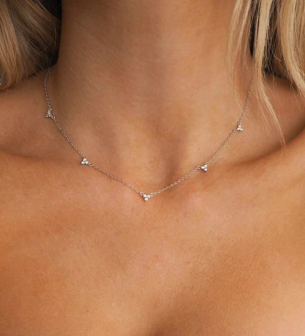 Amelia Choker Silber