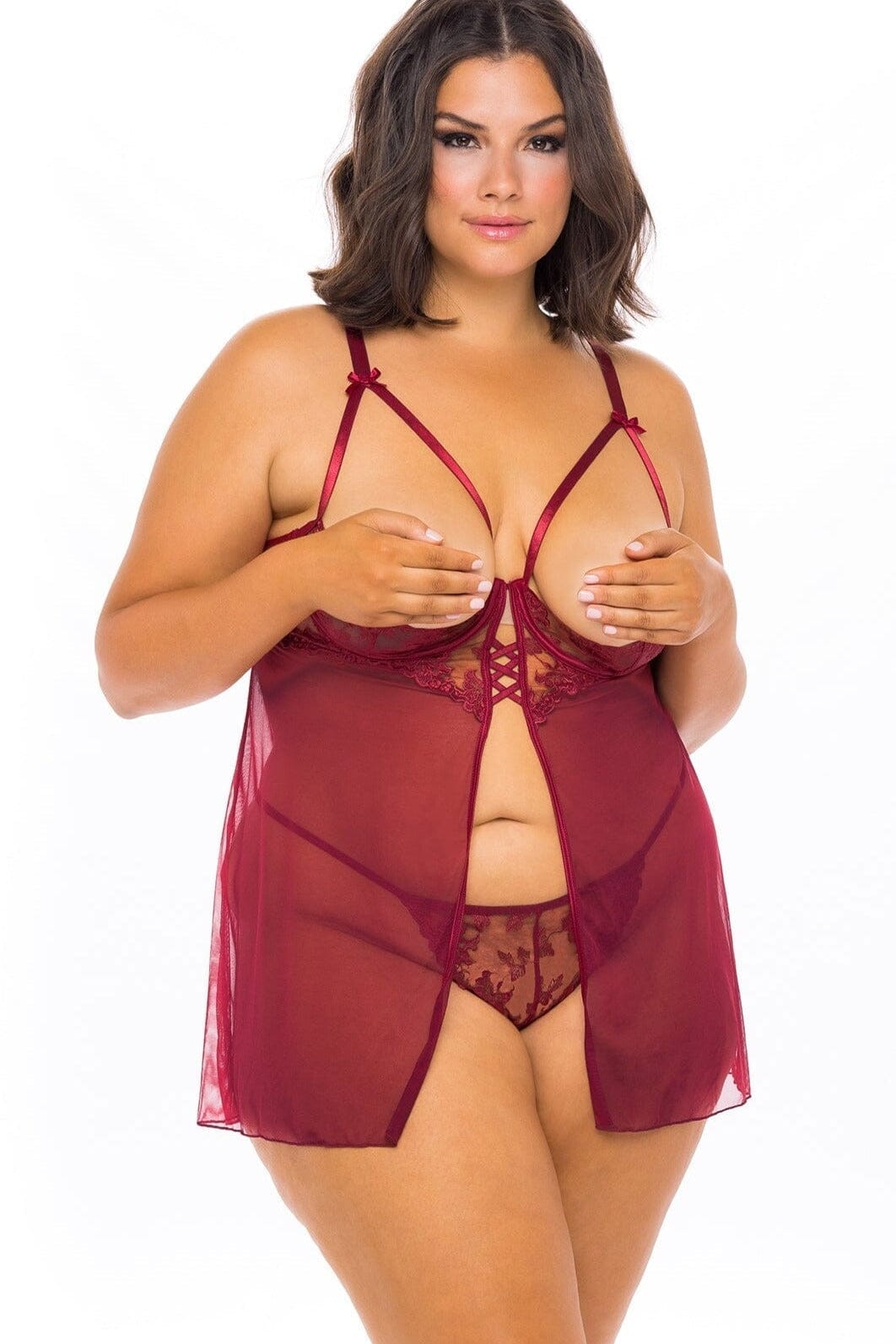 Conjunto Babydoll Bordado