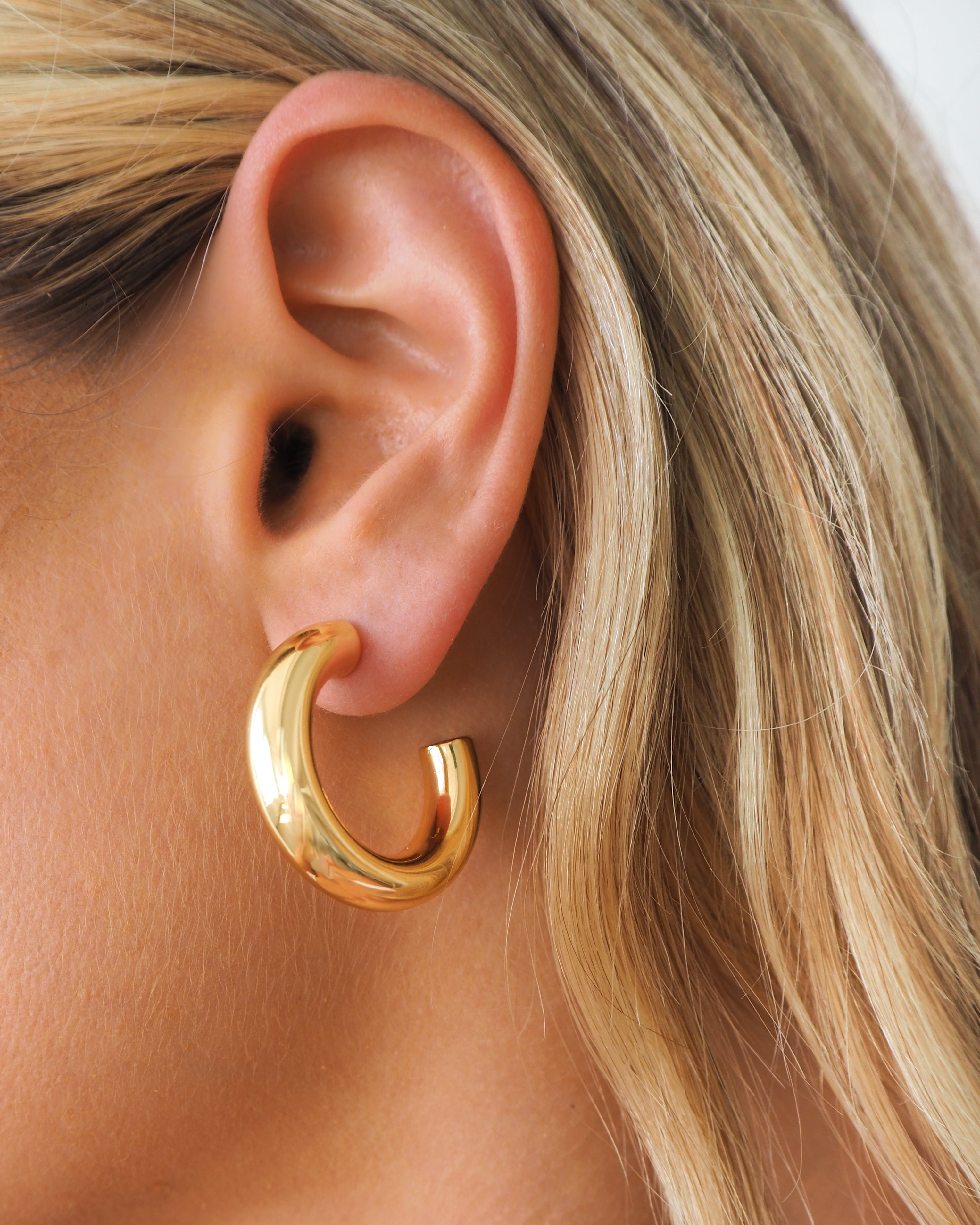 Chunky Gold Hoops - Set