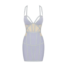 Strappy Sleeveless Mini Cut Out Bandage Dress HL6269