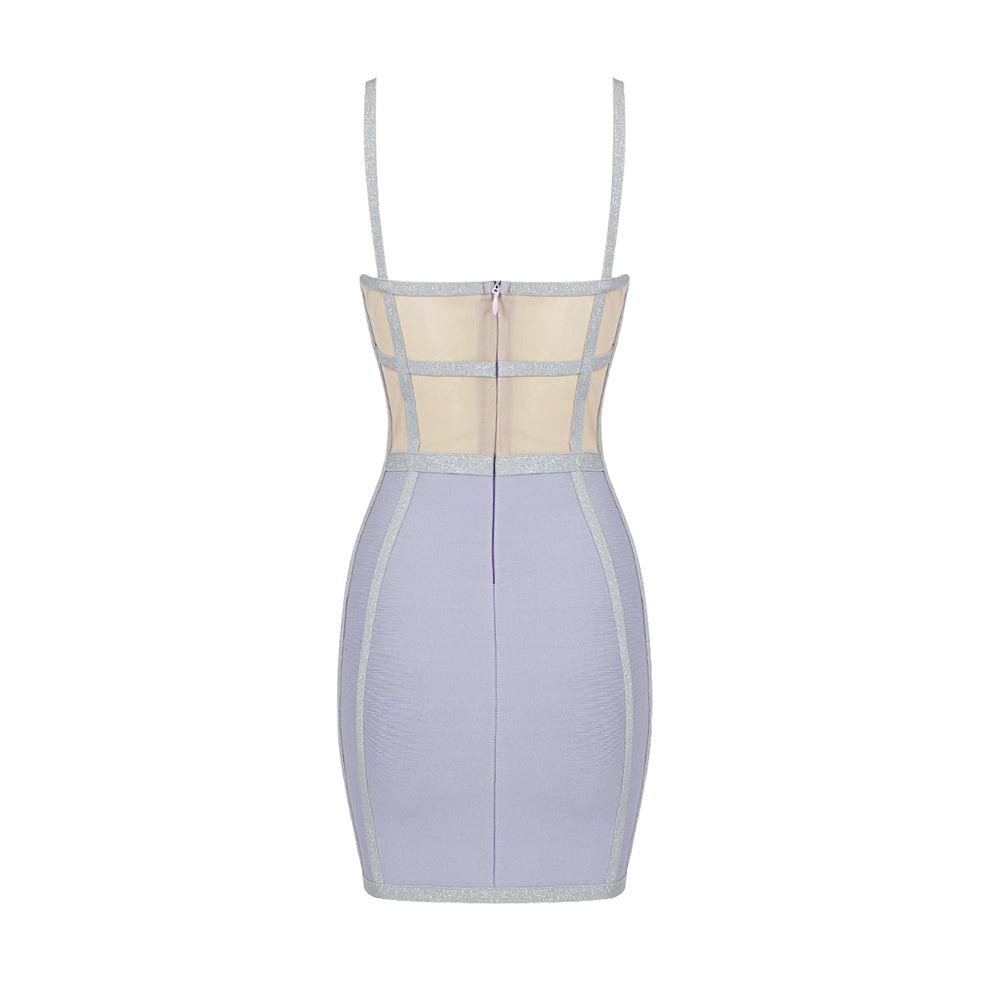 Strappy Sleeveless Mini Cut Out Bandage Dress HL6269