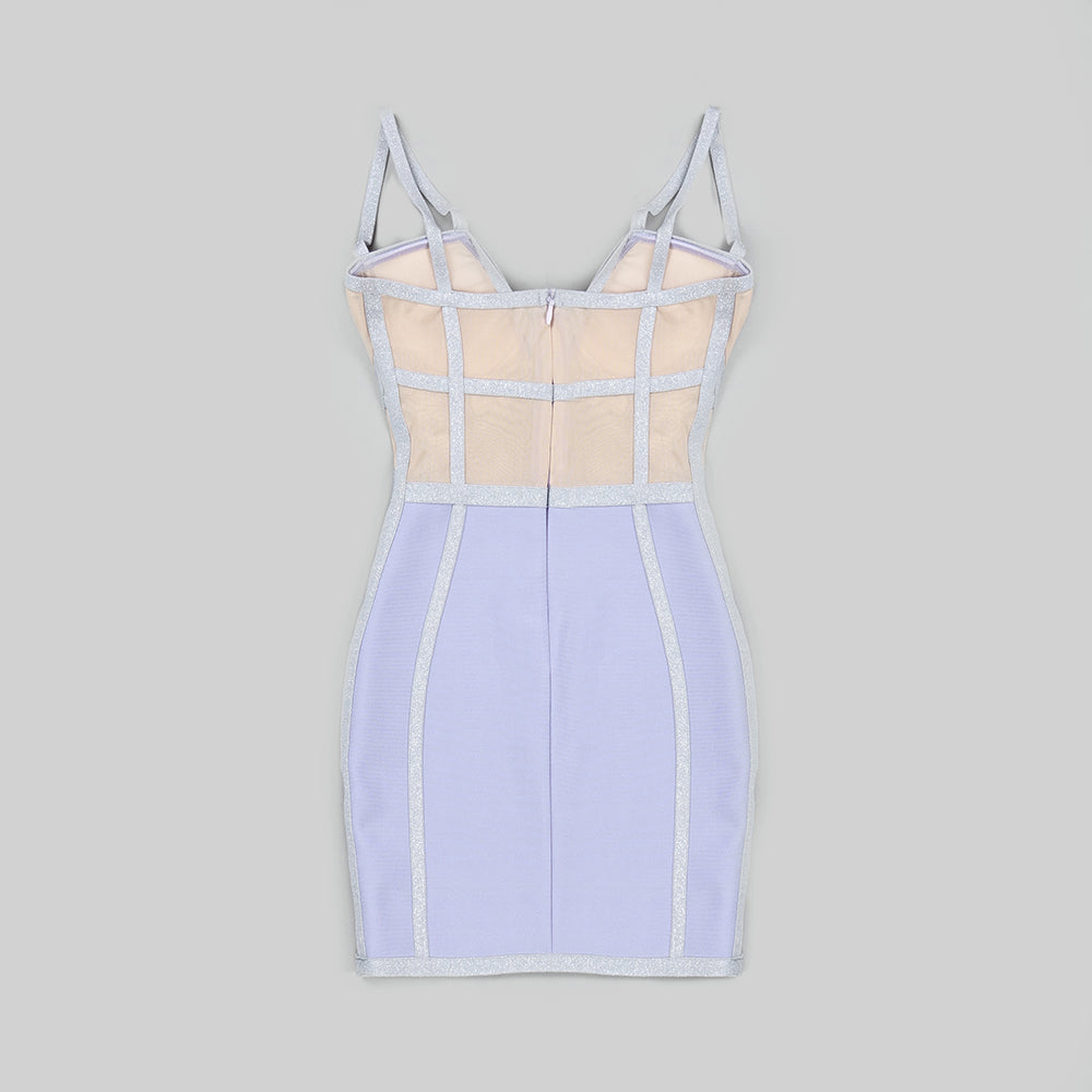 Strappy Sleeveless Mini Cut Out Bandage Dress HL6269