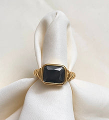 Audrey Ring Black