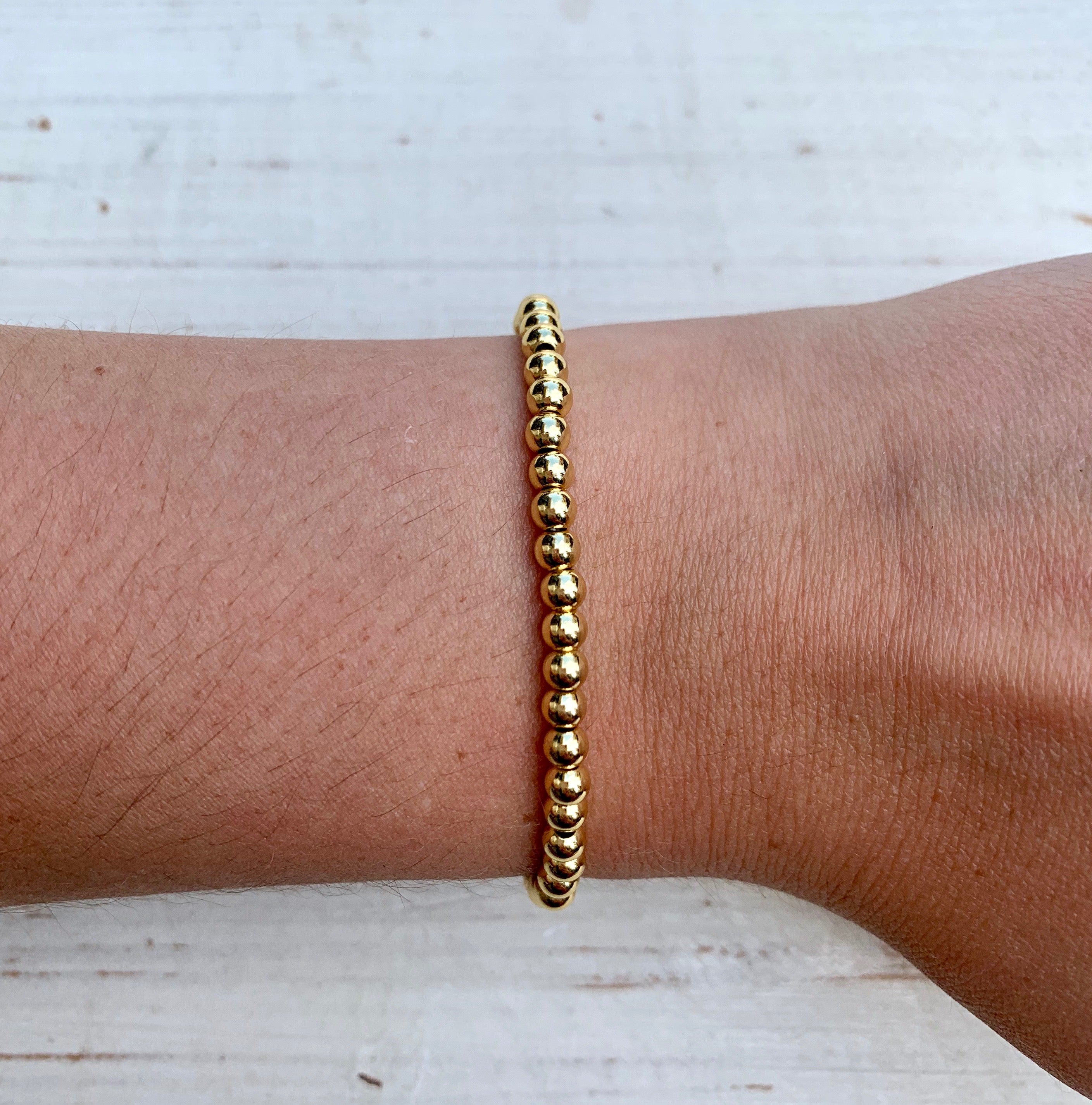 Metallic Stackables - Gold 4mm 