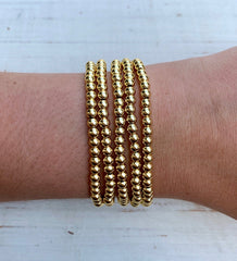 Metallic Stackables - Gold 4mm 