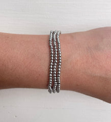 Metallic Stackables - Silber 3mm