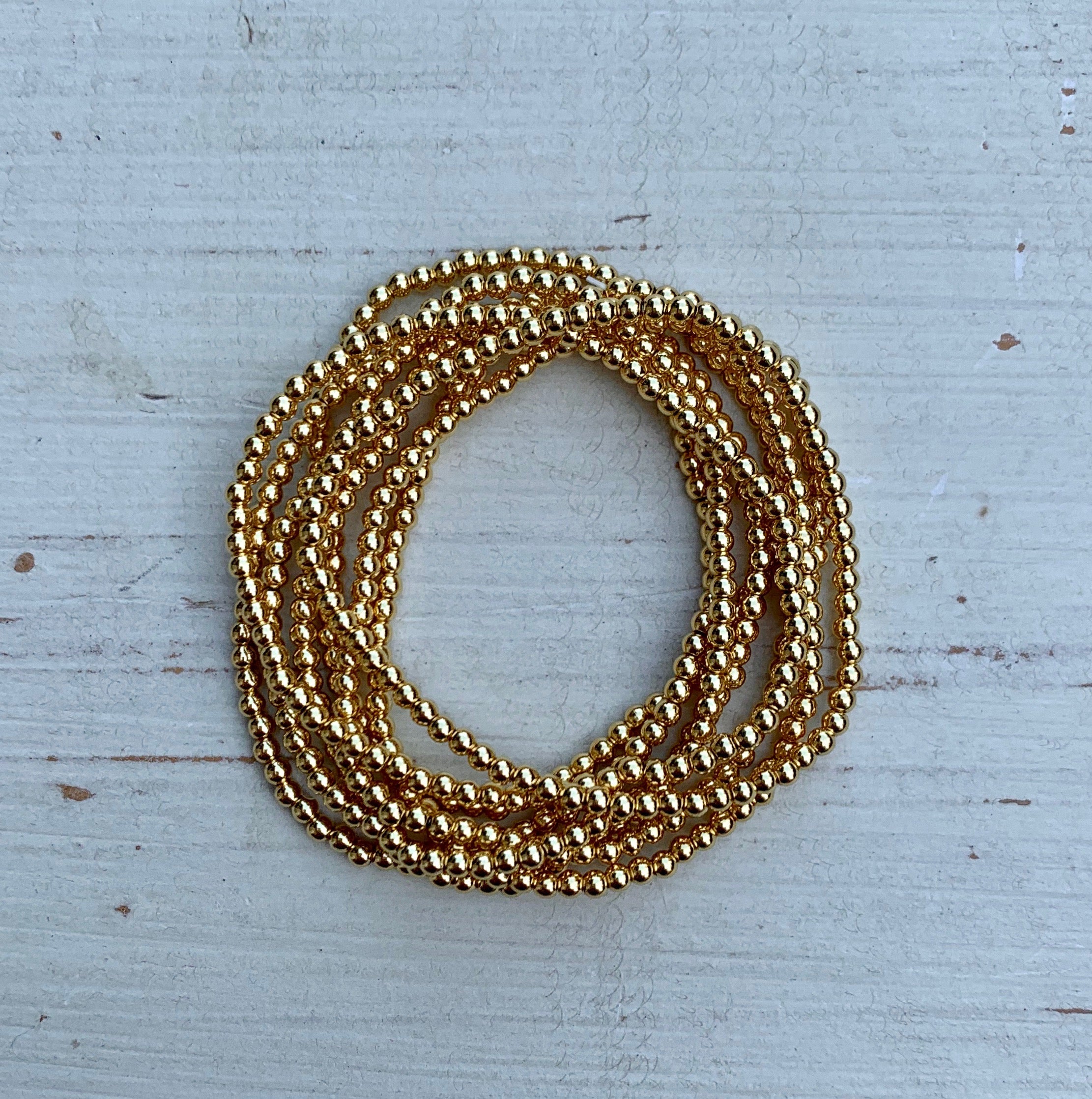 Metallic Stackables - Gold 3mm