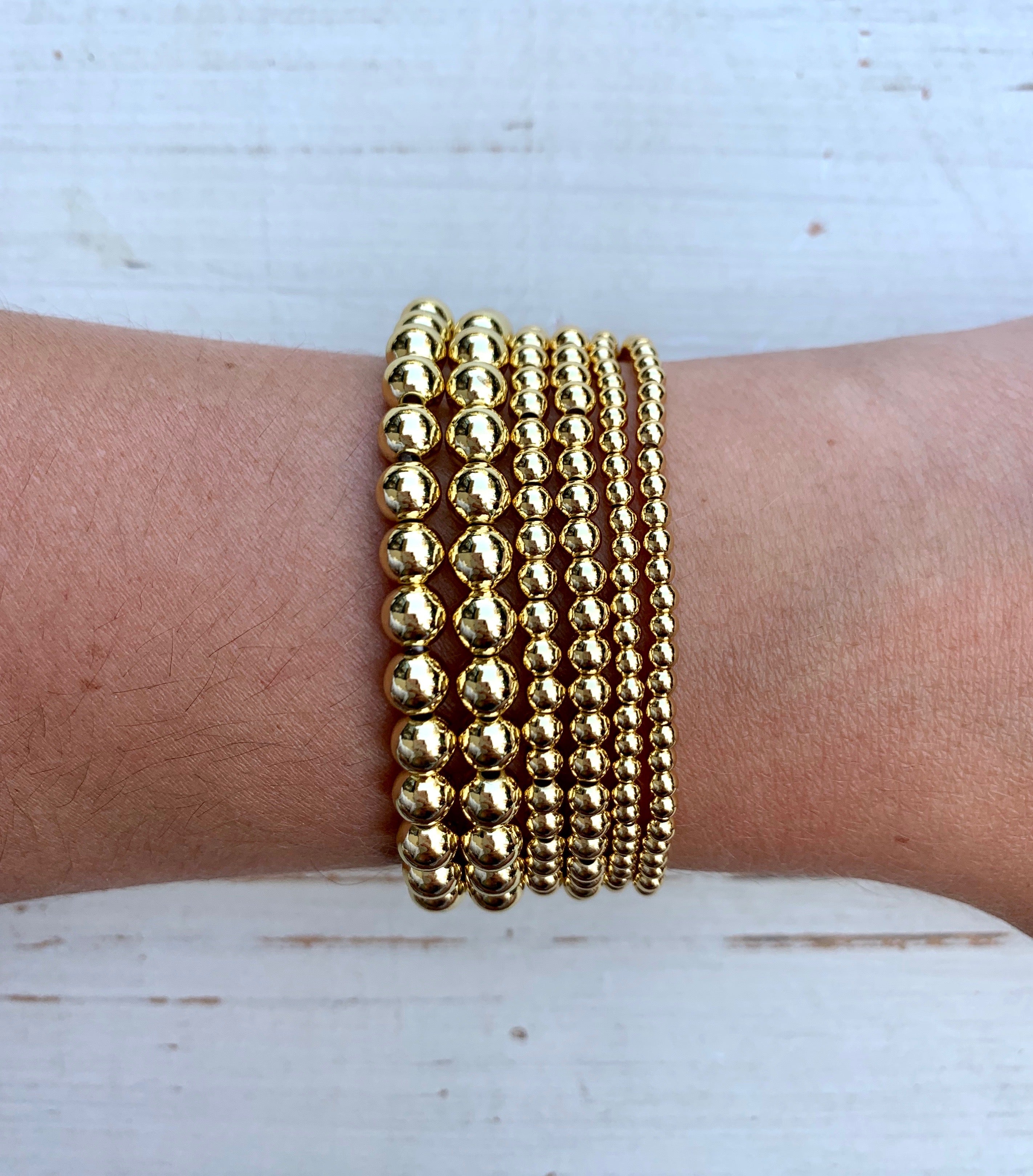 Metallic Stackables - Gold 4mm