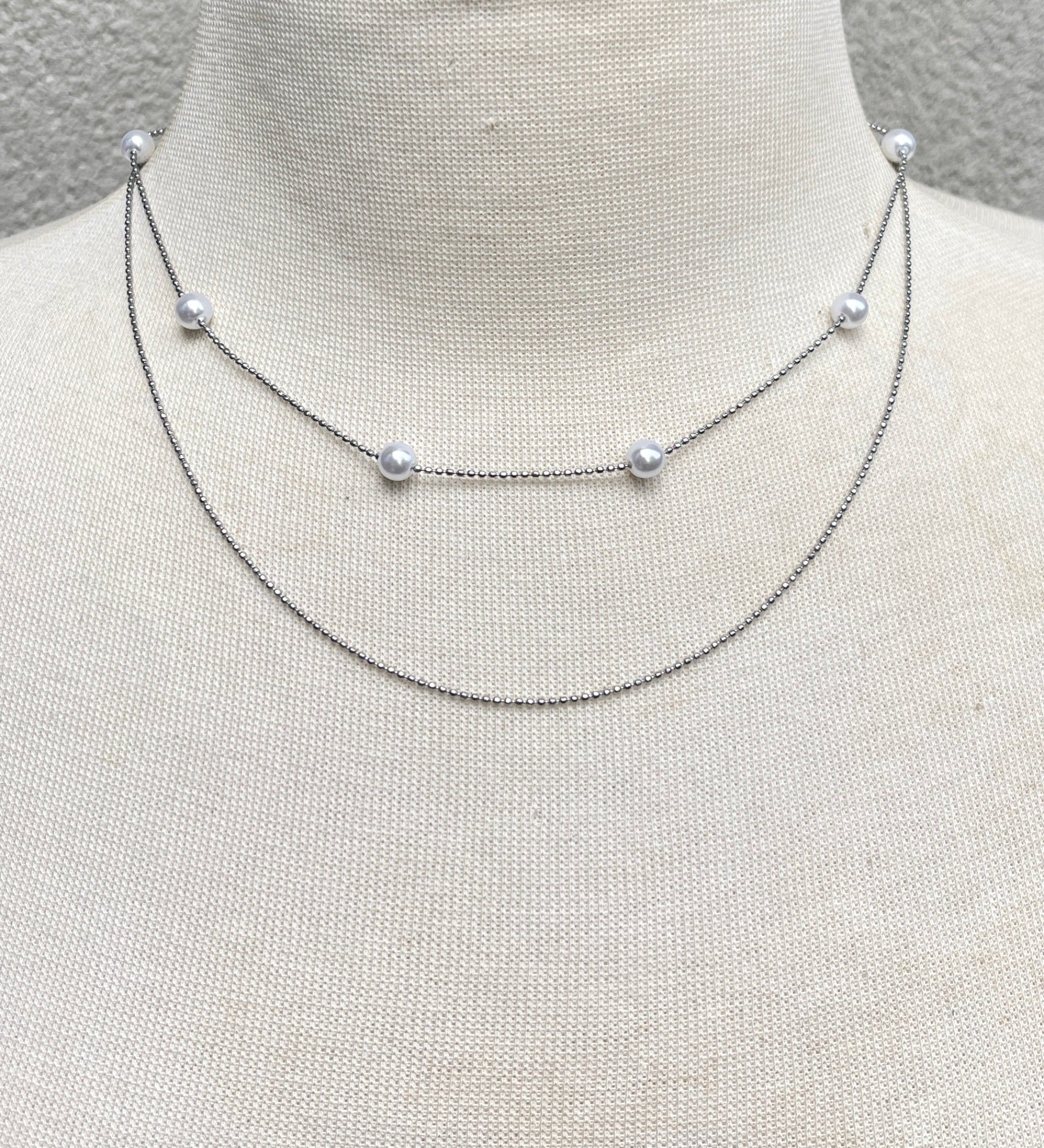 Collar Lana Plata
