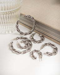 Vera Silver Hoops Large