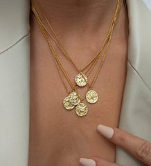 Sternzeichen-Scheiben-Halskette
