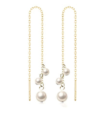 Ivy Thread Earrings Gold