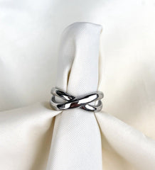XO Ring Silber