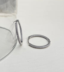 Willow Silber Creolen Groß