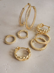 Willow Gold Creolen Groß