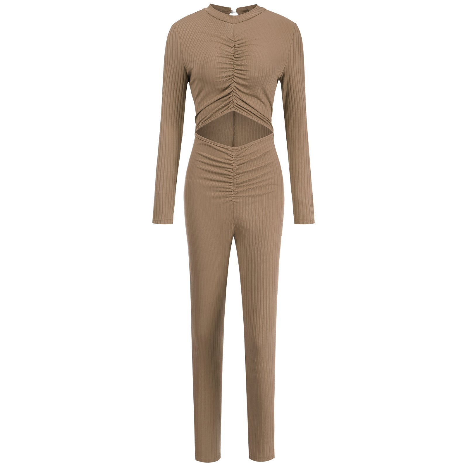 Enger, figurbetonter Jumpsuit mit Bauchnabel