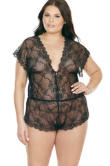 Lace Romper | Plus Size