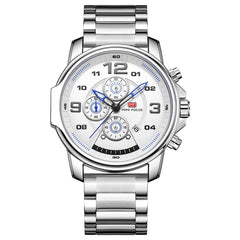 Reloj para caballero con correa de acero macizo. 