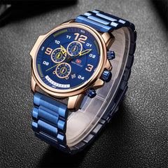 Reloj para caballero con correa de acero macizo. 