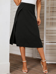 All-match Solid Color Skirt