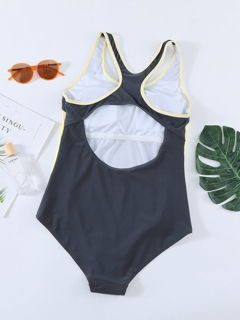 Stripe One Piece Swimsuit