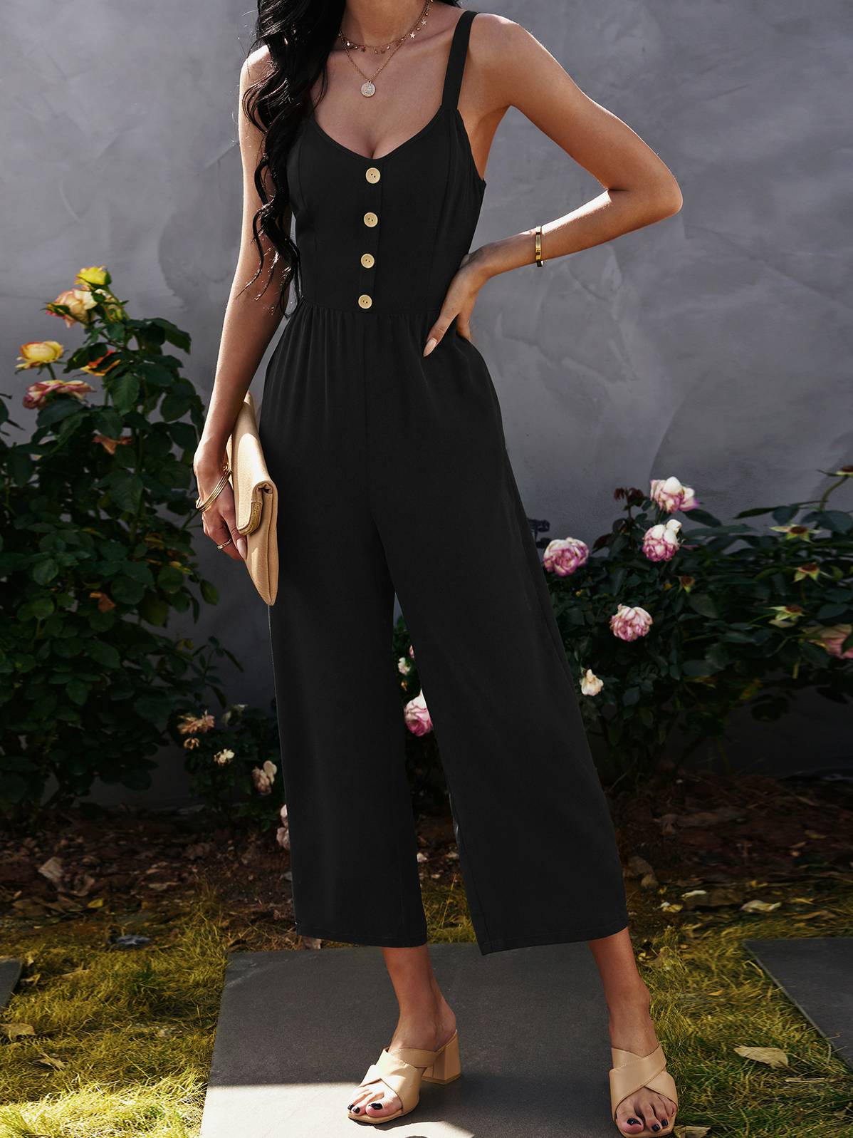 Women's Strapless Backless Jumpsuit