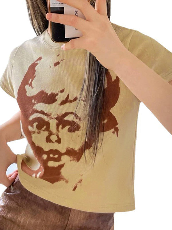 T-Shirt mit Retro-Avatar-Print 