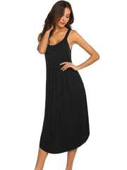 Solid Color Halter Home Nightdress