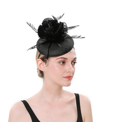 Topper Federblumen-Fascinator 