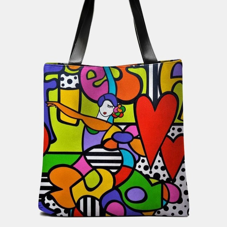 Bolso de mujer con impresión a color a doble cara 