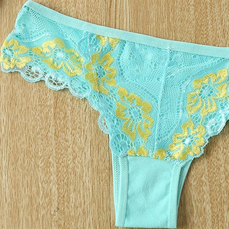 5pack Lace Embroidered Seduction  Briefs