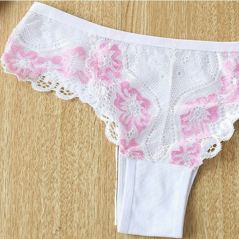 5pack Lace Embroidered Seduction  Briefs