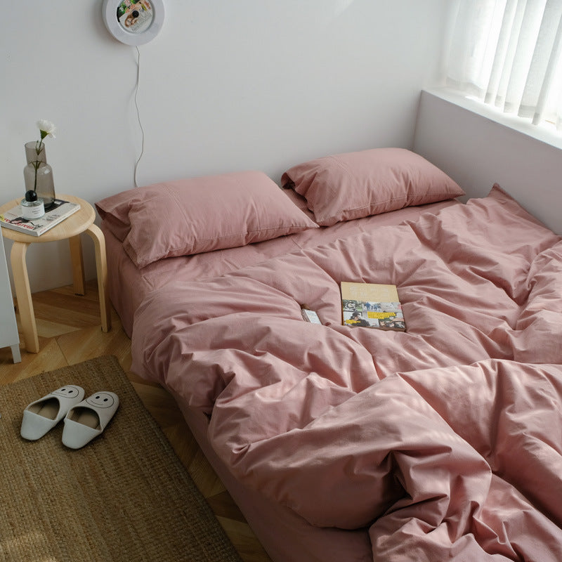 Earth Tone Bedding Set - Rust Pink