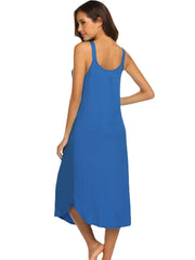 Solid Color Halter Home Nightdress