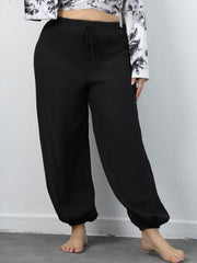 Plus Beach Pants Casual Loose Wide Leg Bloomers Light Trousers