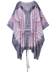 Printed Angel Wings Cover Up Top