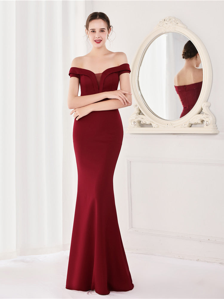 Elegantes Bankett-Abendkleid 